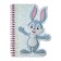 Figure notebook 48 sheets, A6, line, on the crest, holography, voluminous applique "animals", mix