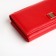 Women's wallet on magnet, red color
