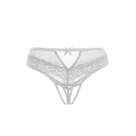 Erotic panties with pearl thread Erolata Joan, White (42-44)-7