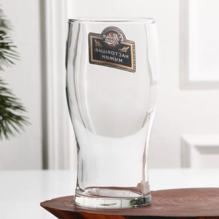 Beer glass "Real Man", 500 ml, neckline-2