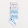 Women's socks, white mix, size 35-38