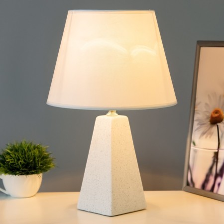 Alberte table lamp E27 40W white 25x25x36cm Risalux-1