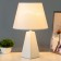 Alberte table lamp E27 40W white 25x25x36cm Risalux