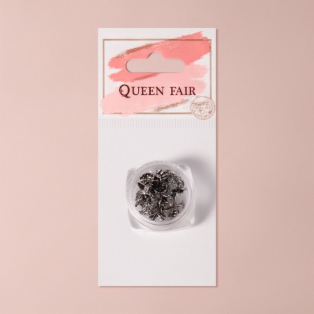 Figures for the design of the nails "Gothic", voluminous, metal, silver color-6