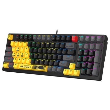Keyboard A4Tech Bloody S98 Sports Lime Blms Plus mechanical yellow/gray USB for Gamer 1078910-2