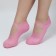 Socks for pedicure, silicone, with perforation, with a strap, size L, pink color