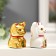 Souvenir ceramics "cat manki-naeko white and gold" set 2 pcs 5x3.3x3 cm
