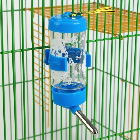 Drill for rodents "hamster" 80 ml, 9x4.5 cm, mix of flowers-8