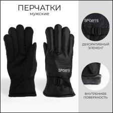 Gloves male, dimensionless, with insulation, black color