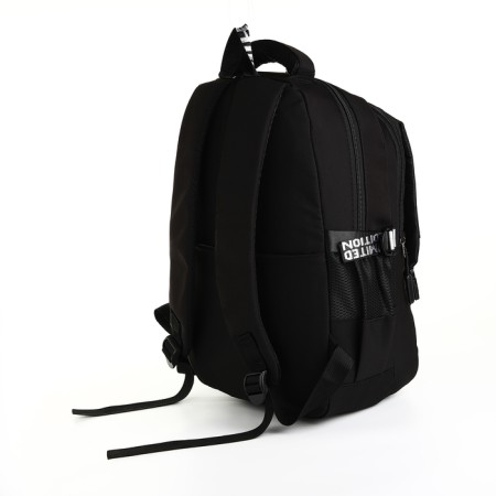 Youth backpack from lightning textiles, 5 pockets, black color-3