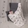 Bunnies and hearts blanket, size 150x200 cm