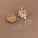 Bag -3 × 3 cm fastener, golden color