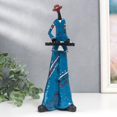 Polystone souvenir "Jazzman - Keyman" 27x9.5x5.5 cm