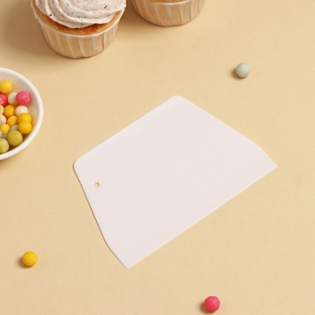 Spatula confectionery straight lifting, 13 × 8.8 cm, white color