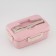 Lunch box, 800 ml, with instruments, 12 x 7.6 x 20 cm, pink