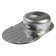 Kitchen sink "Vladiks", cut, with a siphon, 45x74 cm, right, stainless steel. steel 0.6 mm, decor