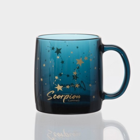 Glass Glass "Nordic Zodiac", 380 ml, color London Topaz, mix-3