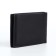 Male purse without fastening, department for cards, coins, black color
