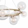 Duo chandelier, 10x40W G9, color gold