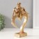 Polystone souvenir "Heart in love" Gold 26x22x6 cm