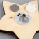 Christmas tree toy "Star in snowflakes", from batteries, glow warm white
