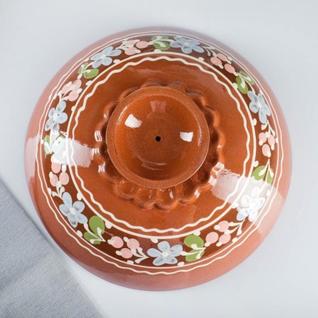 Set for pancakes 7 items: 1 pc. Pancake, 6 pcs. plates, with painting, wreath-4