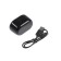 Wireless headphones Luazon VBT 1.21, vacuum, Bluetooth 5.0, 300 mAh boxing, black