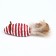 A toy for cats "Mouse-Greasure", 7 cm, white-red