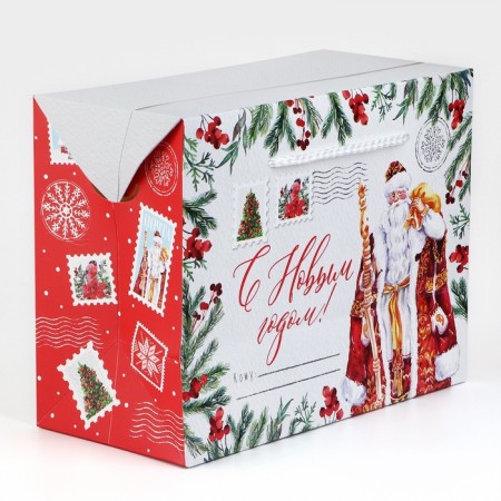 Package - Box "Grandfather Frost", 23 x 18 x 11 cm, new year-3