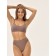 Female top on thin adjustable straps with mirey top with cup cups, size 44-46, color chocolate