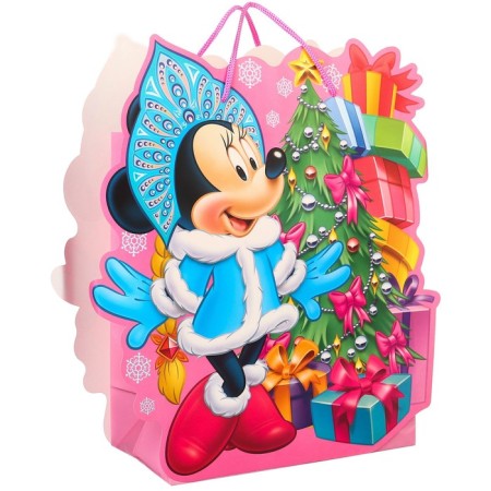 New Year. Gift package, 23x27x11.5 cm, packaging, Minnie Mouse-1