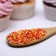 Sprinking confectionery with a soft center "Bead": orange, yellow, red, 50 g
