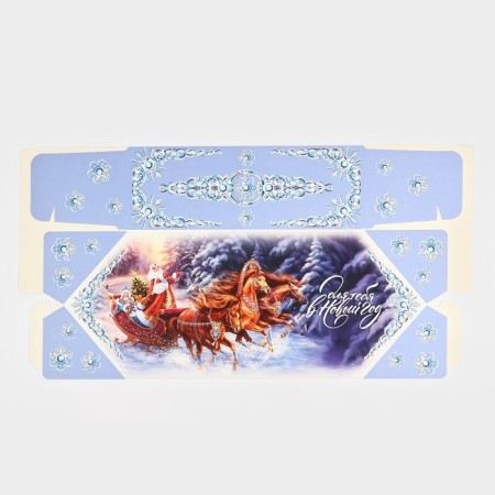 The prefabricated box - Santa Claus and Snow Maiden, 18 x 28 x 10 cm, New Year-5