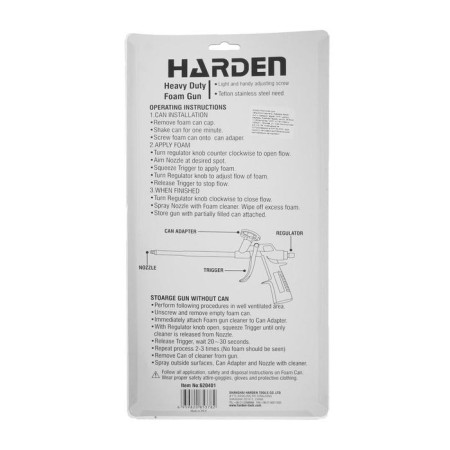 Harden 620401 mounting foam gun, aluminum corps-2