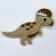 Set for creating a toy made of felt "Young dinosaurus"