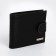 Women's wallet on the button, Textura, black color