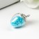 Suspension decorative for creativity glass "drop" glows in the dark 1.9x1.4cm set of 5 pcs