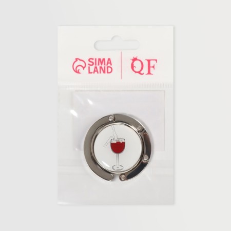 Hook for the bag and umbrella "glass", folding, 15 kg, d 4.5 cm-5