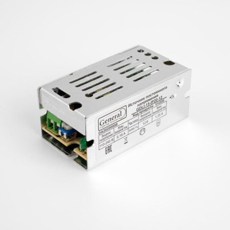 General power supply for 12 V LED tape, 15 W, IP20-1