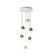 Suspended chandelier Mantra Galaxia, E27, 6x20W, 210 mm, white color