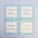 Paper napkins "Happy birthday", 33 × 33 cm, set 12 pieces, blue