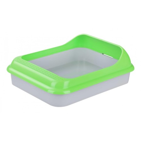 Toilet with a frame "Barsik", 45.5 x 35.5 x 16 cm, green/gray
