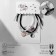 Bracelets "Demetrons" on a magnet, yin-yang circles with a bell, color, 8 cm