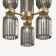 Suspension lamp Maytoni Mod302PL-06GR, E14, 6x40 W, 340x340x770 mm, gold