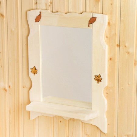 Mirror with a shelf, 55x43 cm-4