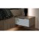 A set of two Julia bedside tables, 1 box, crap gray / white glossy