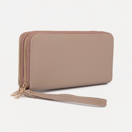 Women's wallet on lightning, beige color