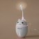 Air humidifier Luazon HM-2, ultrasonic, 400 ml, 2 watts, portable, gray