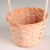 Wicker basket, d13x9xh330cm, peach, bamboo