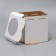 Box for a cake with a window, "circle", white, 26 x 26 x 30 cm